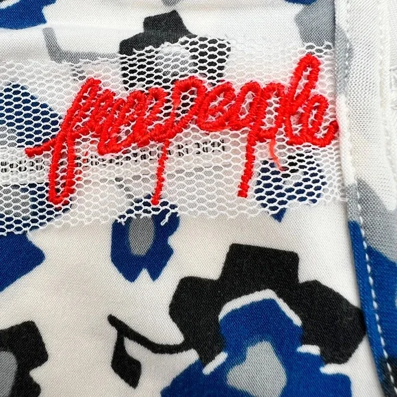 FREE PEOPLE - Floral High Neck Criss-Cross Dress - Picture 6 of 12